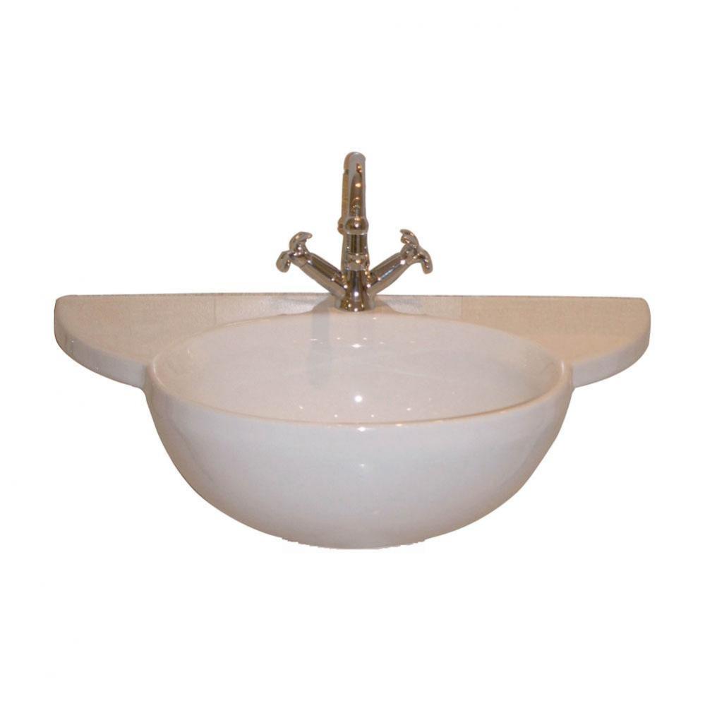 Des 810 Basin Only 32&apos;&apos; with 1 faucet hole, WHITE