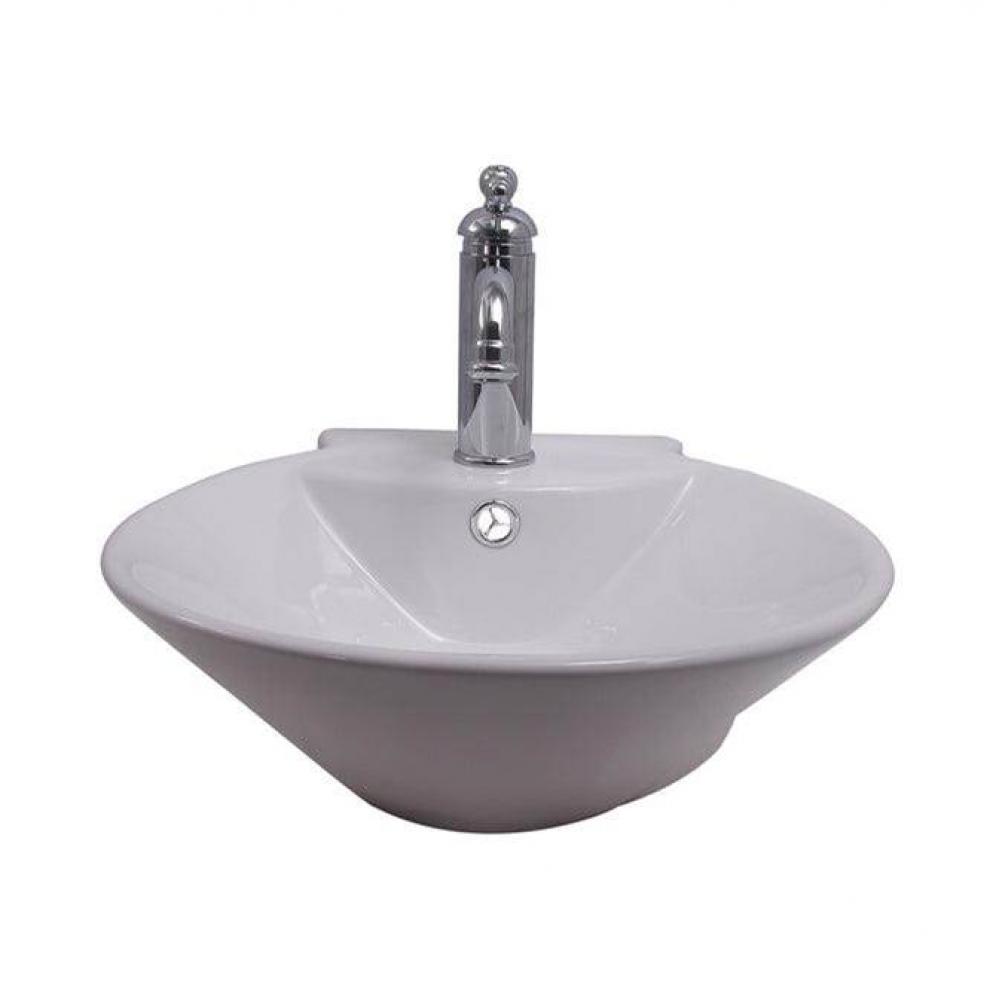 Mimi 17&apos;&apos; &#xa0;Wall Hung Basin withOverflow, White