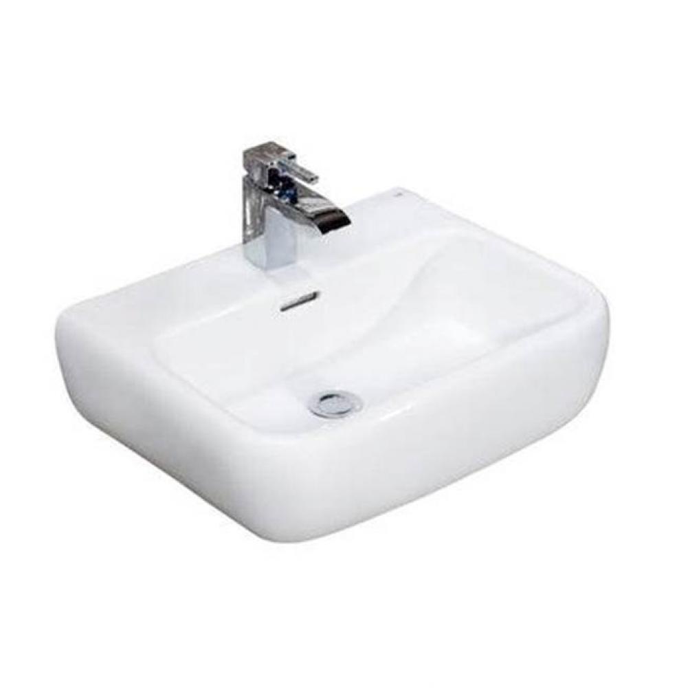 Metro 520 Wall-Hung Basin Basin, 4&apos;&apos; Centerset, White