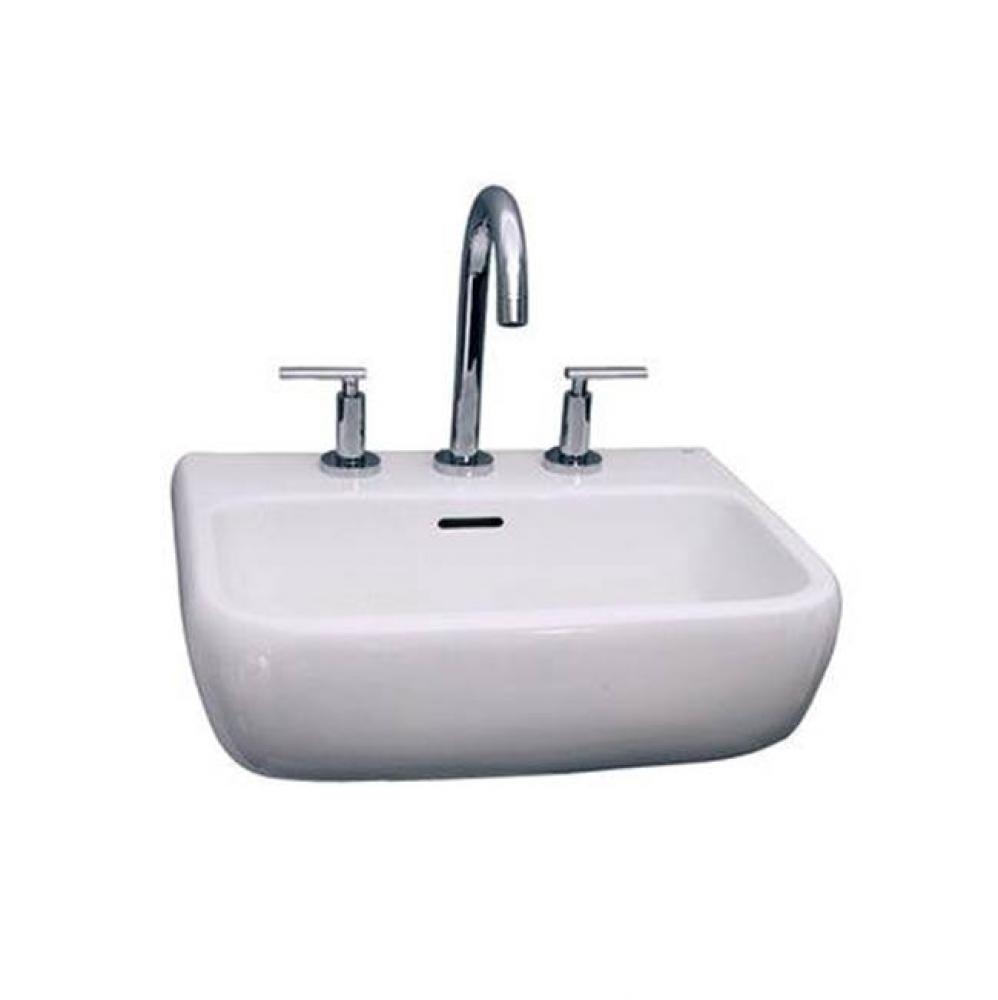 Metro 600 Wall-Hung Basin 4&apos;&apos; Center Set, White