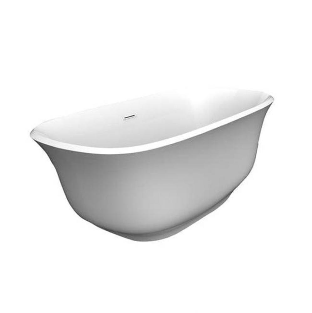 Ceres 59&apos;&apos; Freestanding ACWH Tub,Internal Drain and OF MB