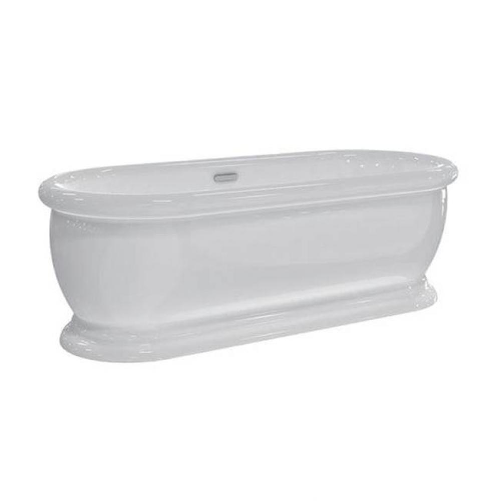 Claremont Acrylic Dbl Roll Tub69&apos;&apos;, Internal Drain Pipe, MB