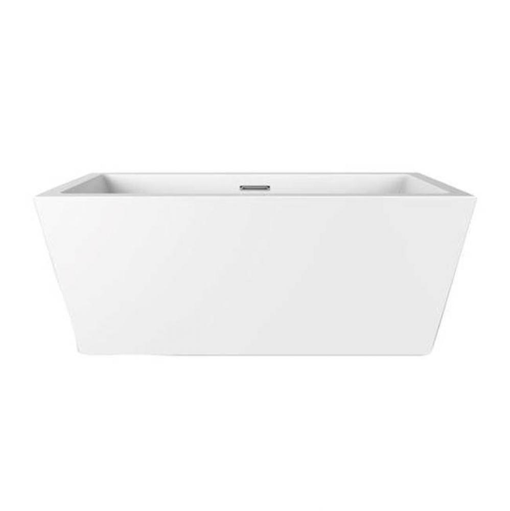 Sheldon 59&apos;&apos; Freestanding AC WHTub,W/Internal Drain and OF BN