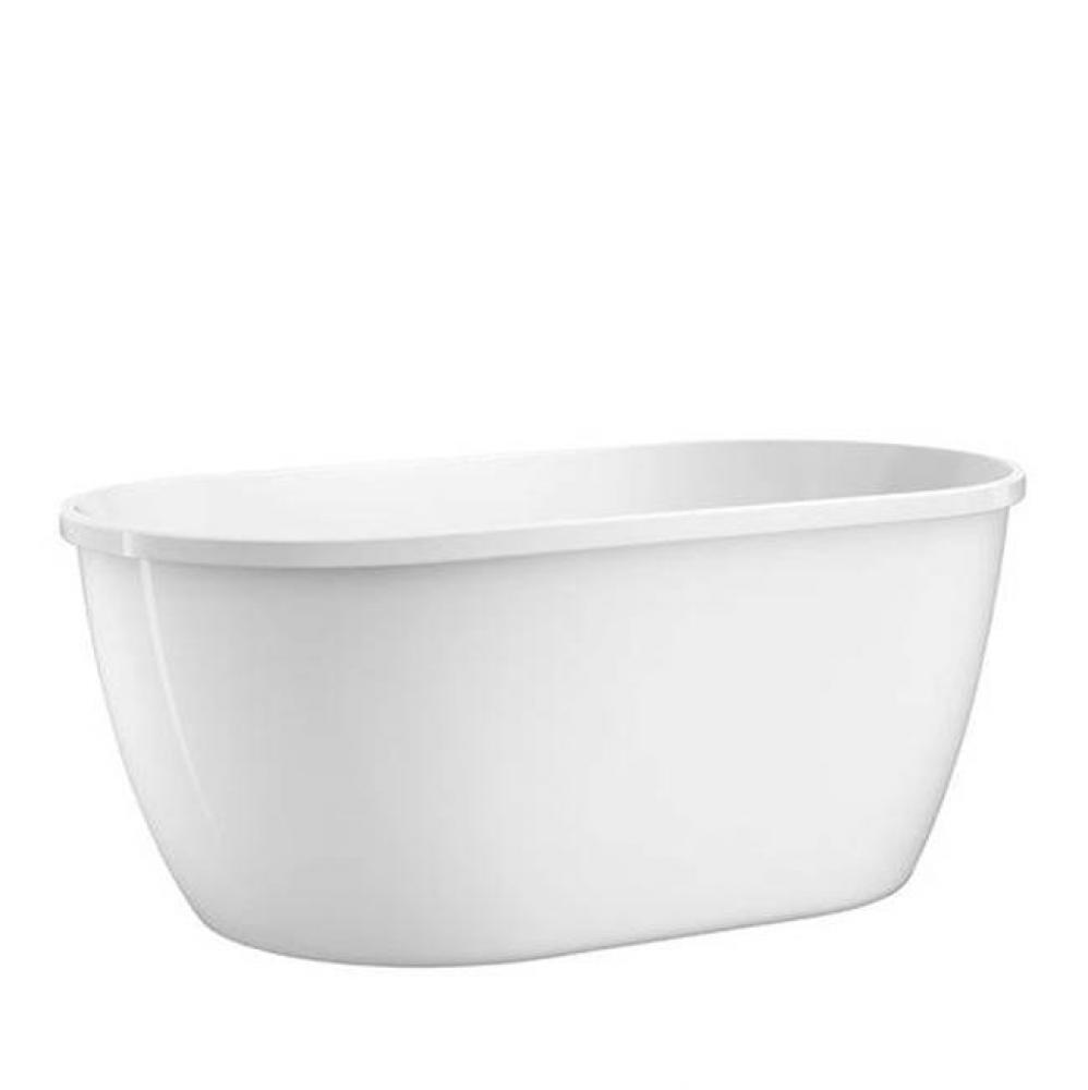 Pearce 51&apos;&apos; FreestandingAcrylic Tub, No Holes WH