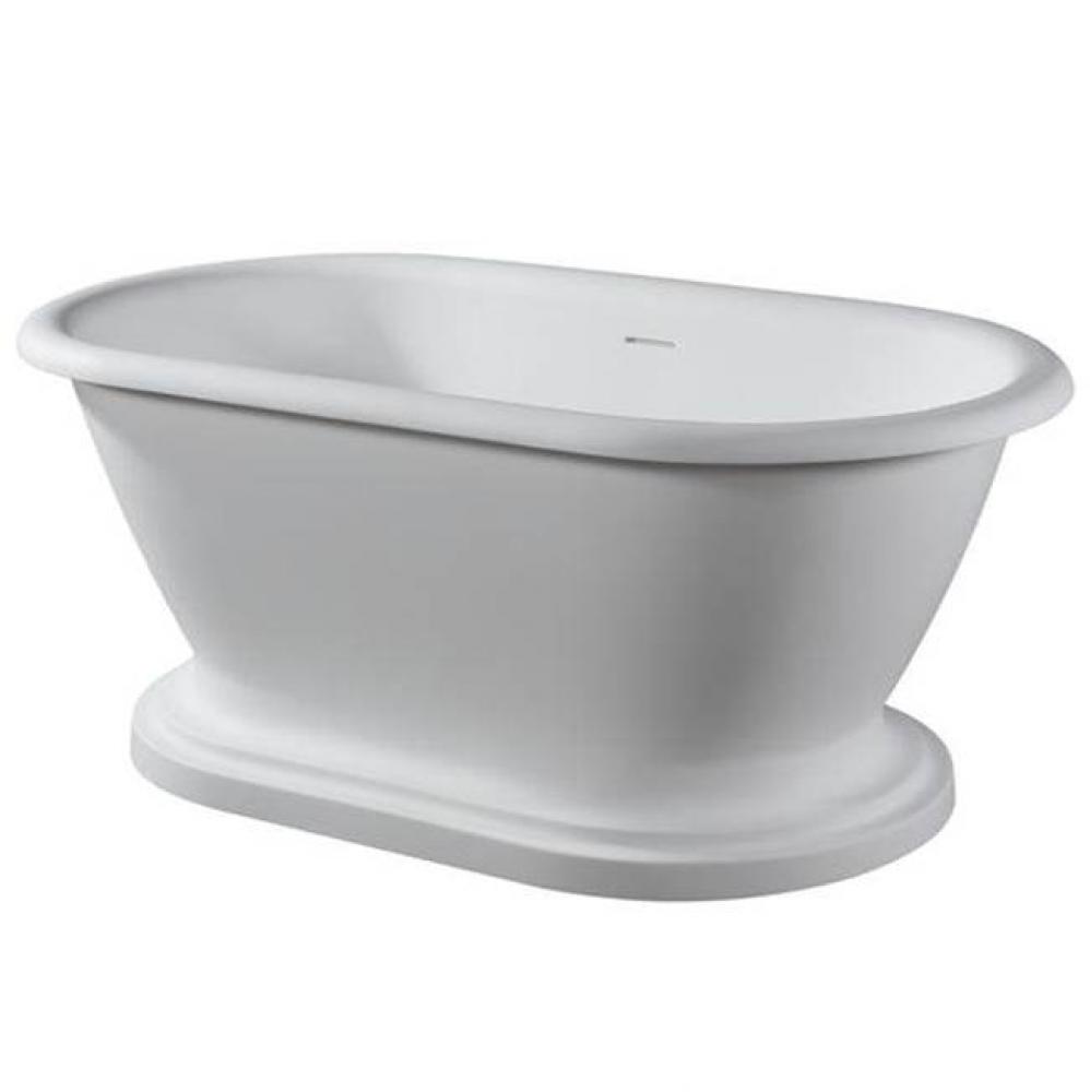 Wingate 59&apos;&apos; Resin FreestandingTub w/Integrated base,Matte WH