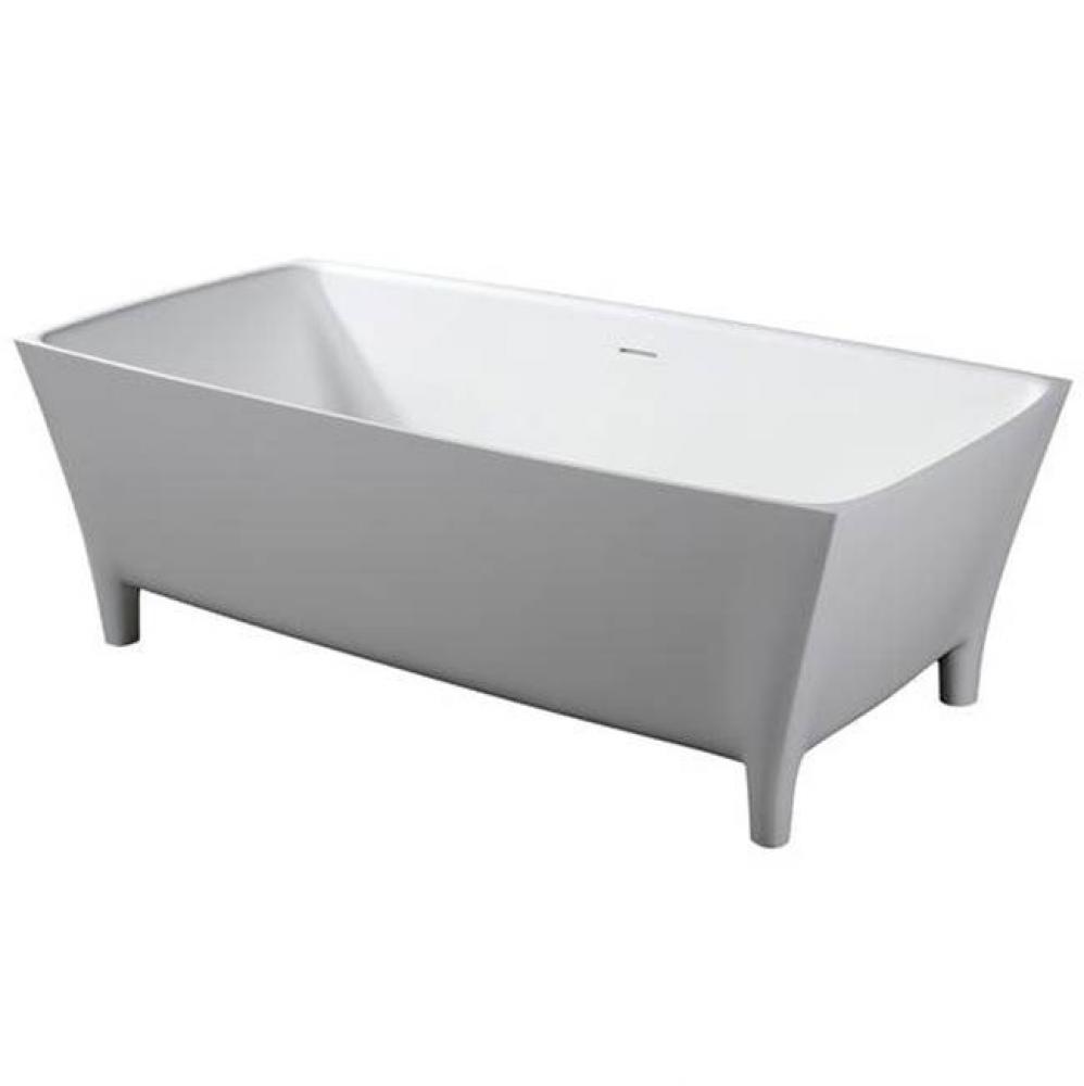 Timon &#xa0;67&apos;&apos; Resin FreestandingTub, White Matte