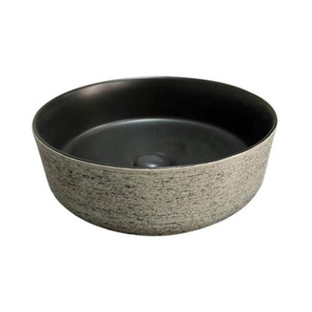 Musgrave 14&apos;&apos; Circular Basin, Black With Gold