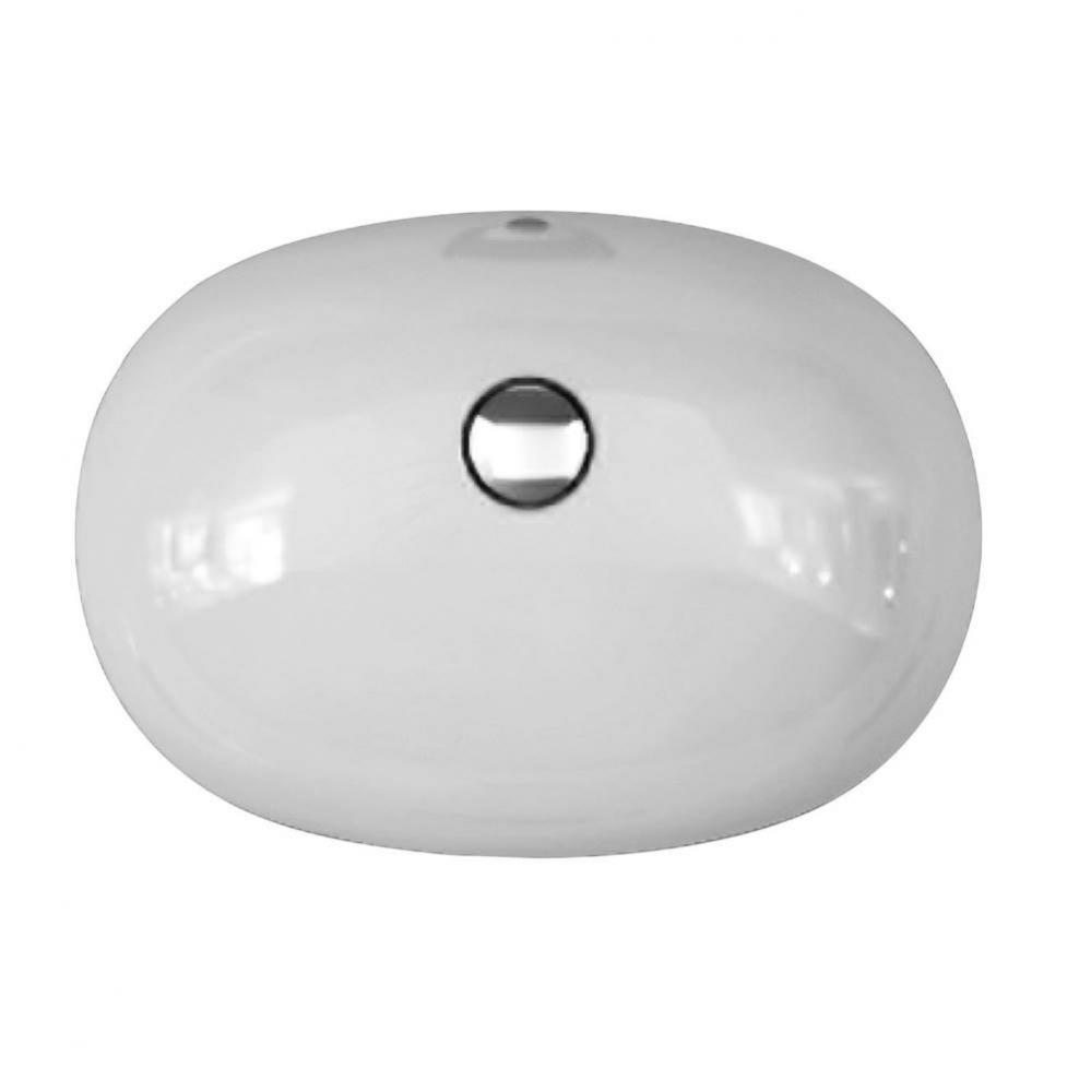 Variant 21-7/8&apos;&apos; x 16-1/3&apos;&apos; Oval Undercounter Basin in White