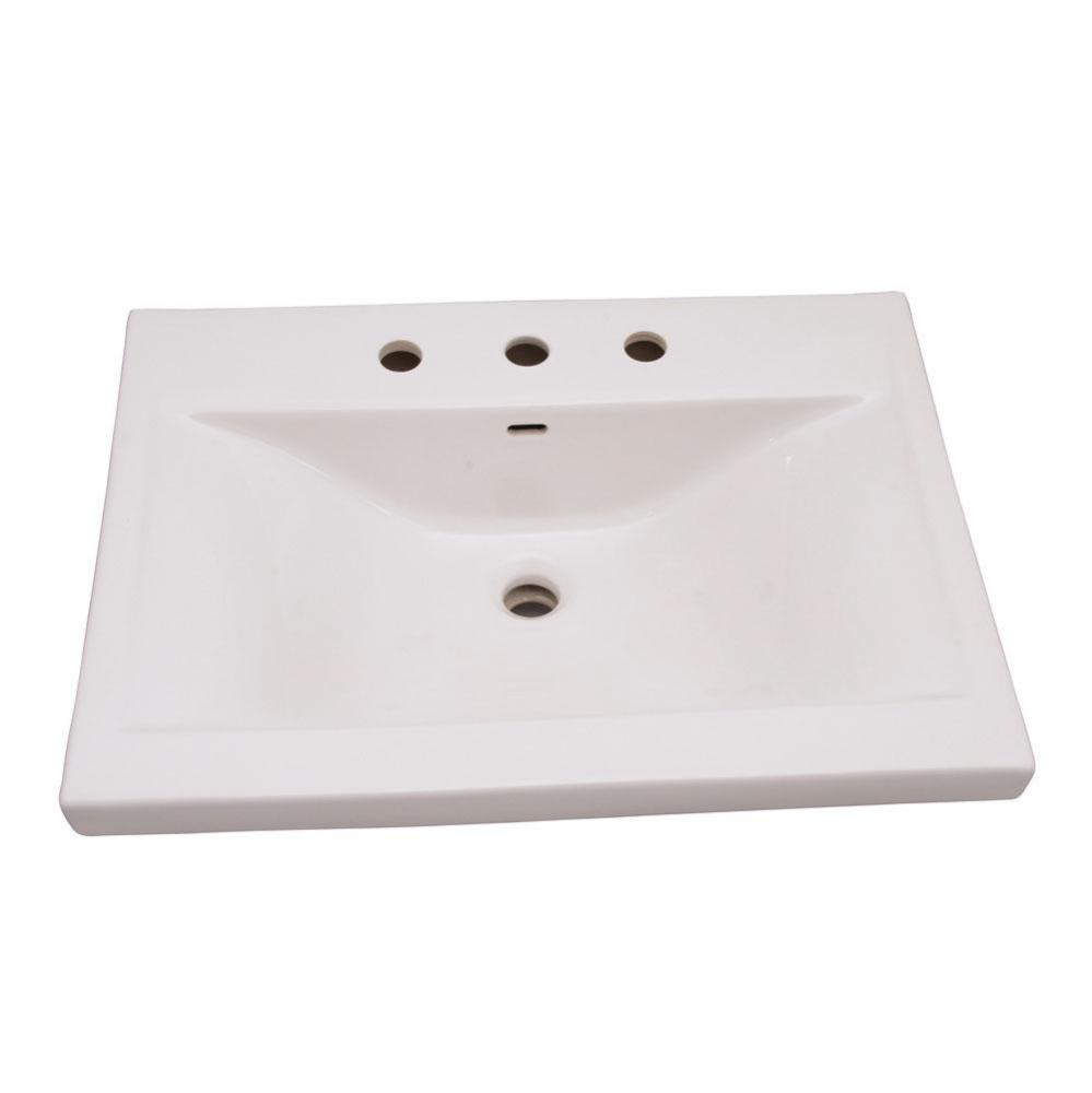 Mistral 510 Wall-Hung Basin 8&apos;&apos; cc, White