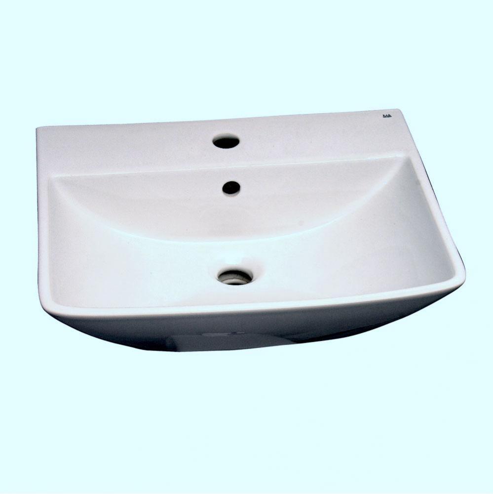 Summit 500, Wall-Hung Basin 1-Hole, White