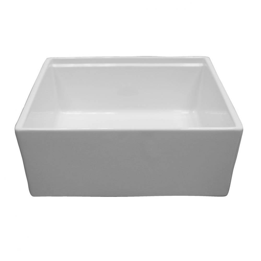 Crofton 24&apos;&apos; &#xa0;Single Bowl Sinkw/Ledge,Plain Front,White