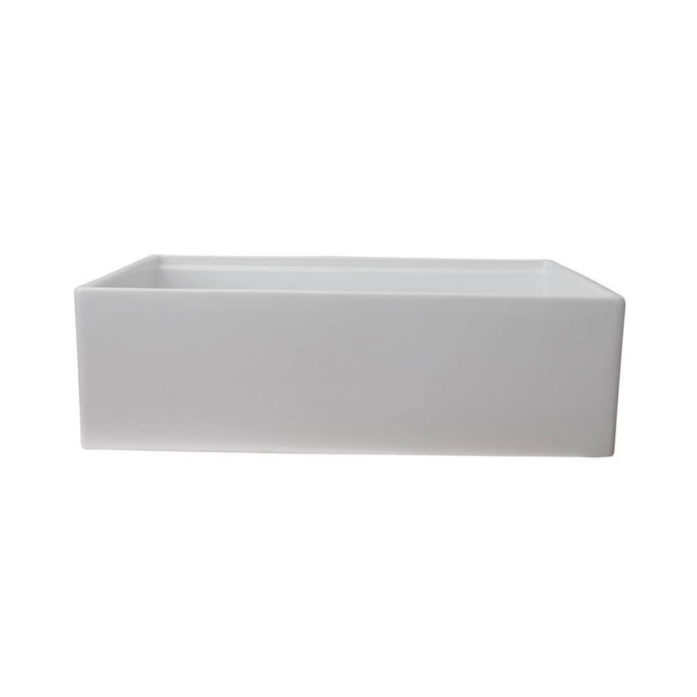 Crofton 33&apos;&apos; &#xa0;Single Bowl Sinkw/Ledge,Plain Front,White