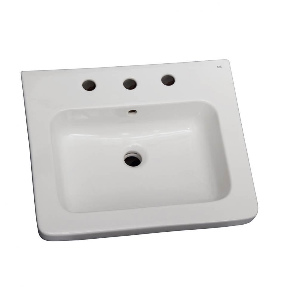 Resort 650 Basin only, White-1 hole