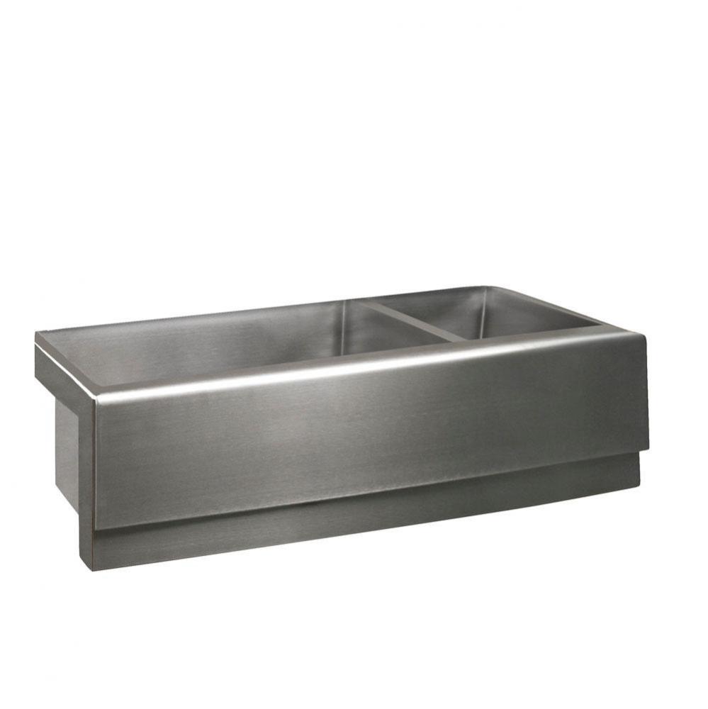 Caprice 33&apos;&apos; Stainless Steel70/30 Dbl Bowl Farmer Sink