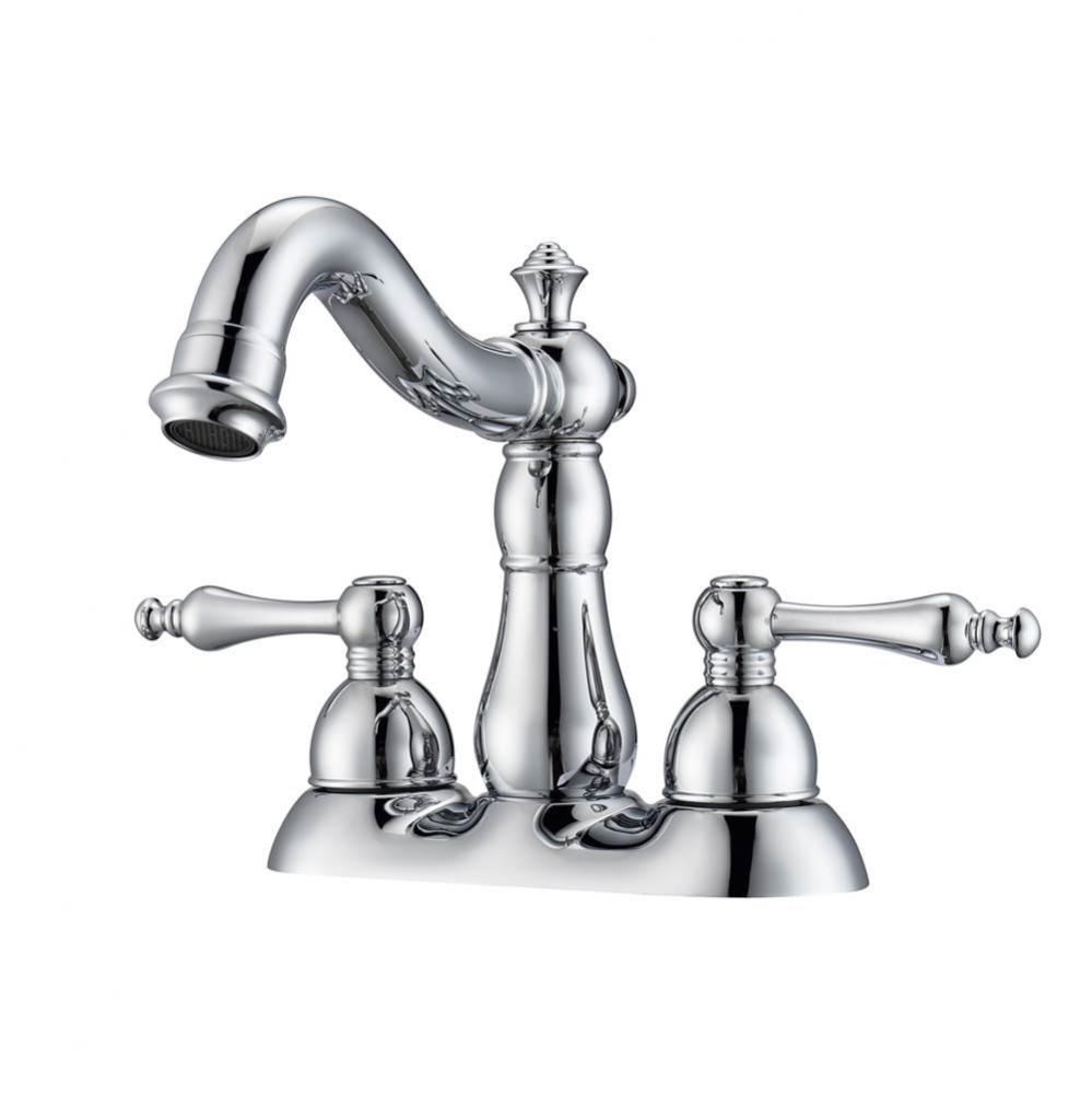 Gabriel 4&apos;&apos;cc Lav Faucet, NoHoses, Lever Handles, CP