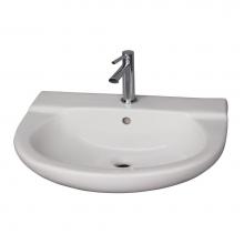 Barclay 4-118WH - Jayden Wall-Hung Basin 8'' cc, White