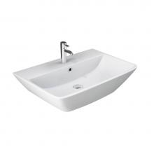 Barclay 4-771WH - Summit 600 Wall Hung Basin 1-Hole, White