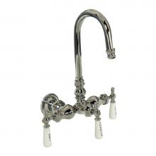 Barclay 4000-PL-CP - Leg Tub Diverter w/Porcelain Lever Hdles, Acry Tub, Chrome