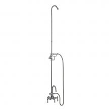 Barclay 4023-PL-CP - Converto Shwr w/Handheld Shwr, Riser, CI Tub, Polish Chrome