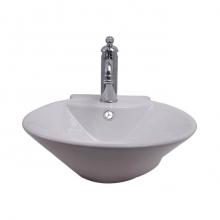 Barclay 4-1130WH - Mimi 17''  Wall Hung Basin withOverflow, White