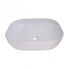 Barclay 4-450WH - Kendra 19-1/2''  Rect AboveCounter Basin, White