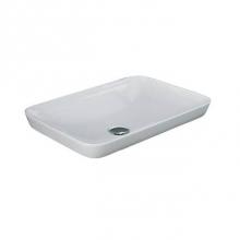 Barclay 5-609WH - Variant 21-5/8'' x 14'' Rect Drop-In Basin in White