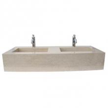 Barclay 5-641TRI - Precious 48-1/2'' Porcelain 1- Hole,WallHung,w/Drain TR-Ivory