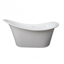 Barclay ATFSN69AIG-MB - Maxine Freestanding AC SlipperTub 67'' WH, Internal Drain,MB