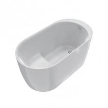 Barclay ATOVN56FIG-MB - Onyx Acrylic Oval Tub 56'' WH,w/Internal Drain Pipe,Matt BL