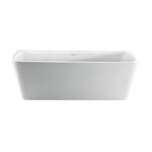 Barclay ATREC71IG-CP - Vincent 71'' AC Rect Tub WH,w/Internal Drain Pipe, CP