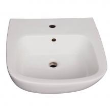 Barclay B/3-148WH - Elena 500 Ped Lav Basin 8'' Widespread, White