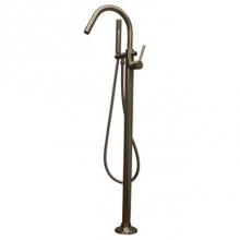 Barclay 7922-MB - Dolan Freestanding Gooseneck Tub Filler, Matte Black