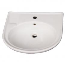 Barclay B/3-171WH - Cynthia 570 Ped Lav Basin 1 Hole, White