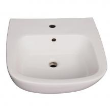 Barclay 4-938WH - Elena 600 Wall-Hung Basin 8'' ws, White