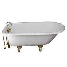 Barclay TKCTR67-PB7 - Tub Kit 67'' CI Roll Top, TubFiller, Supplies, Drain-PB