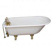 Barclay TKCTR67-PB9 - Tub Kit 67'' CI Roll Top, TubFiller, Supplies, Drain-PB