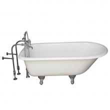 Barclay TKCTRN60-CP8 - Tub Kit 60''CI Roll Top, TubFiller, Supplies, Drain-Chrome