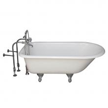 Barclay TKCTRN60-CP9 - Tub Kit 60'' CI Roll Top, TubFiller, Supplies, Drain-Chrome