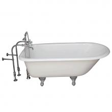 Barclay TKCTRN67-CP7 - Tub Kit 67'' CI Roll Top,TubFiller, Supplies, Drain-Chrome