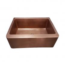 Barclay FSCSB3094-SAC - Austin 25'' Smooth Copper Apron Front Sink-SAC