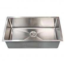 Barclay KSSSB2162-SS - Fabyan 32'' SS Single BowlUndermount Kitchen Sink