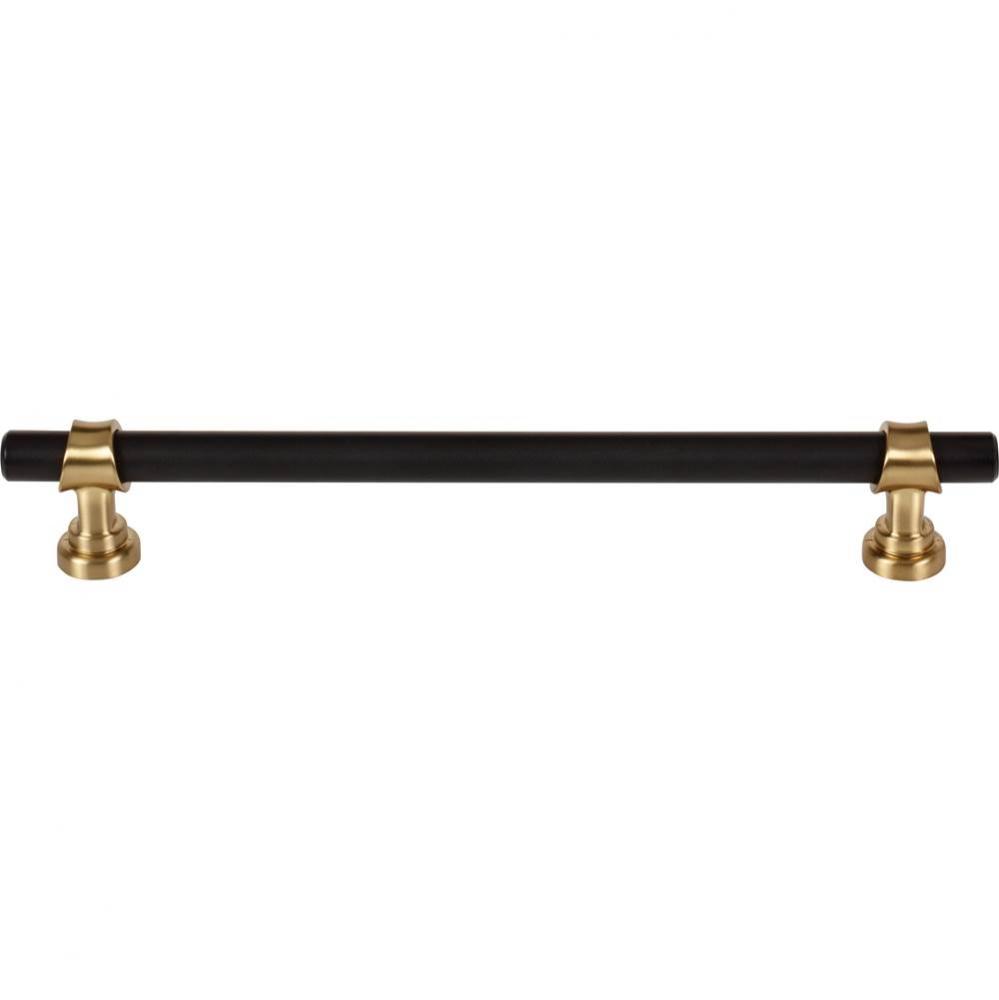 Bit Pull 7 9/16 Inch (c-c) Flat Black and Honey Bronze