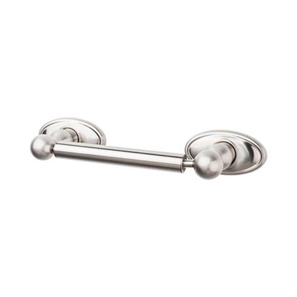 Edwardian Bath Tissue Holder Oval Backplate Brushed Satin Nickel