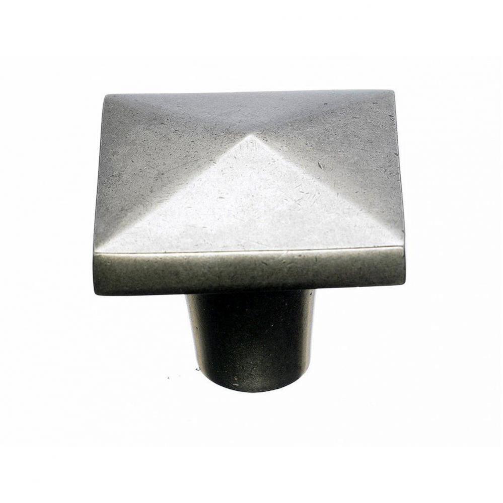 Aspen Square Knob 1 1/2 Inch Silicon Bronze Light