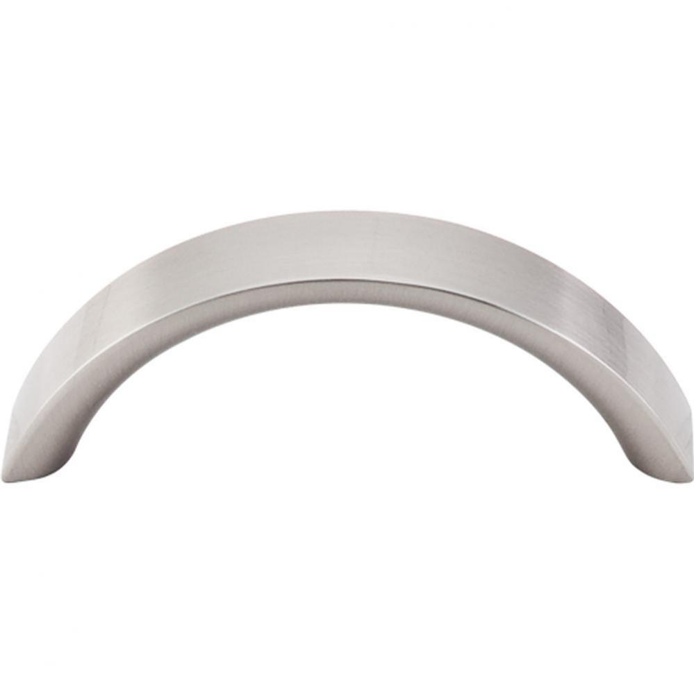 Crescent Pull 3 Inch (c-c) Brushed Satin Nickel