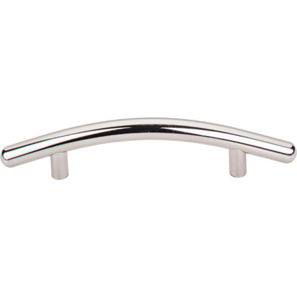 Curved Bar Pull 3 3/4 Inch (c-c) Polished Nickel