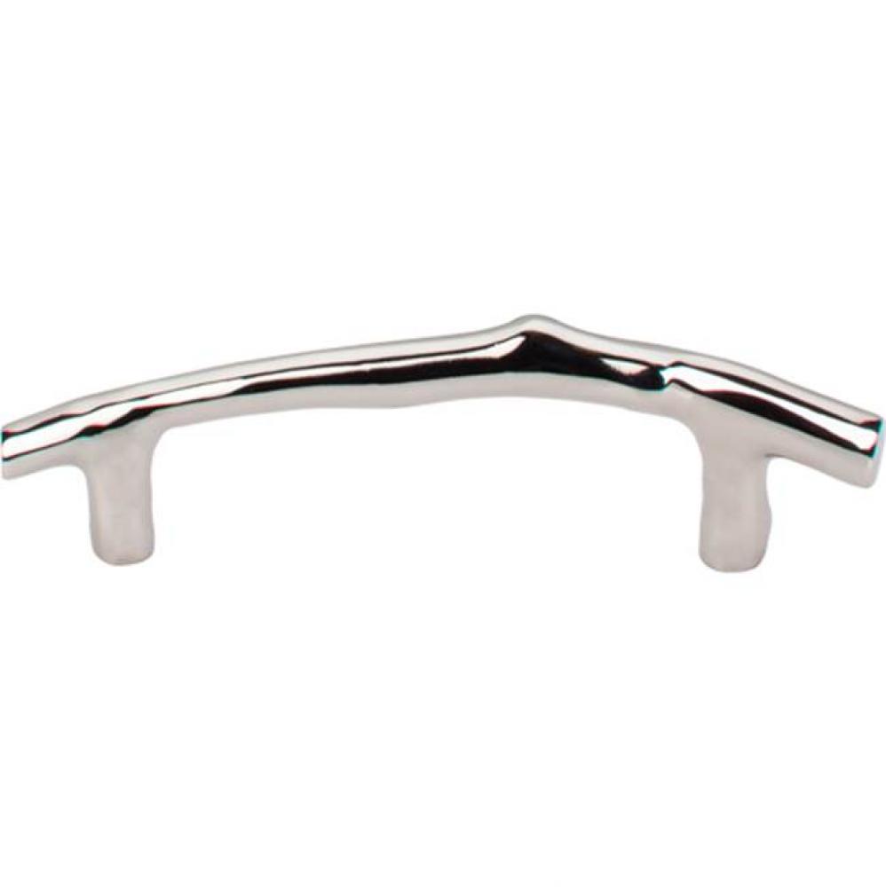 Aspen II Twig Pull 3 1/2 Inch (c-c) Polished Nickel