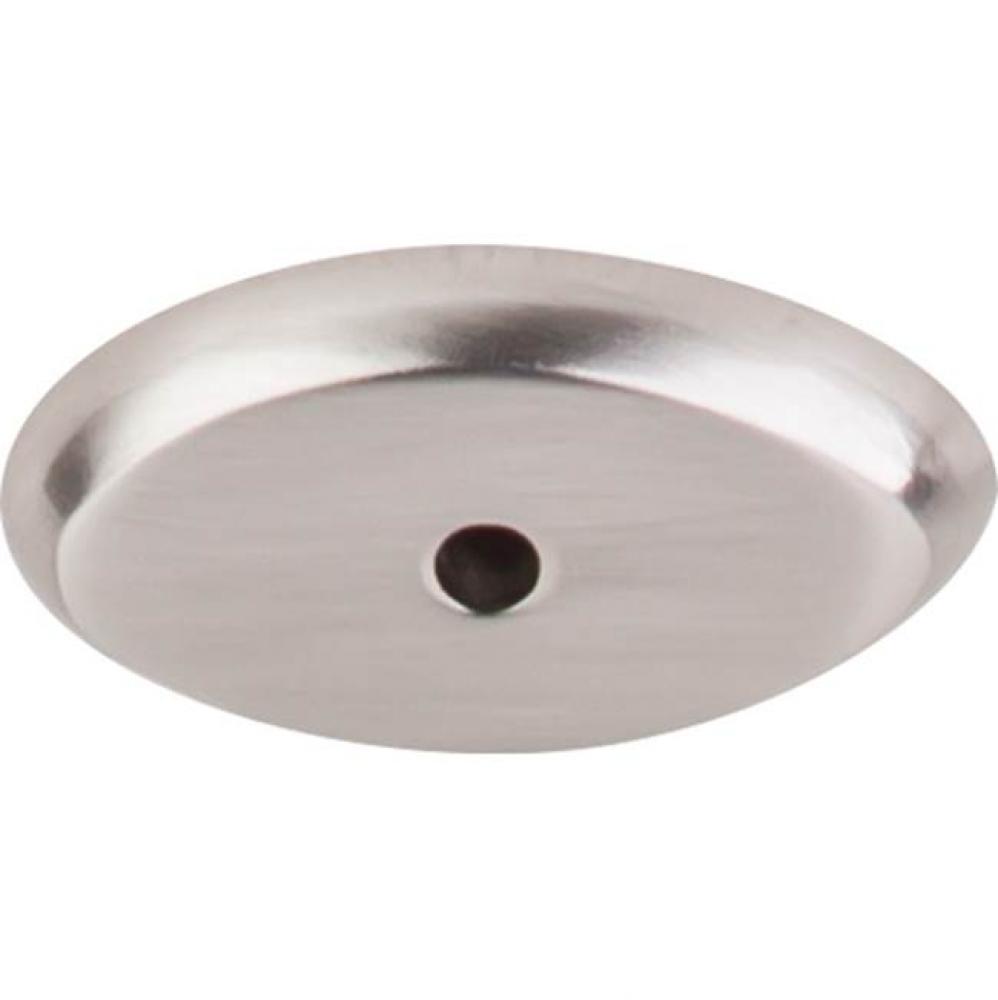 Aspen II Oval Backplate 1 1/2 Inch Brushed Satin Nickel