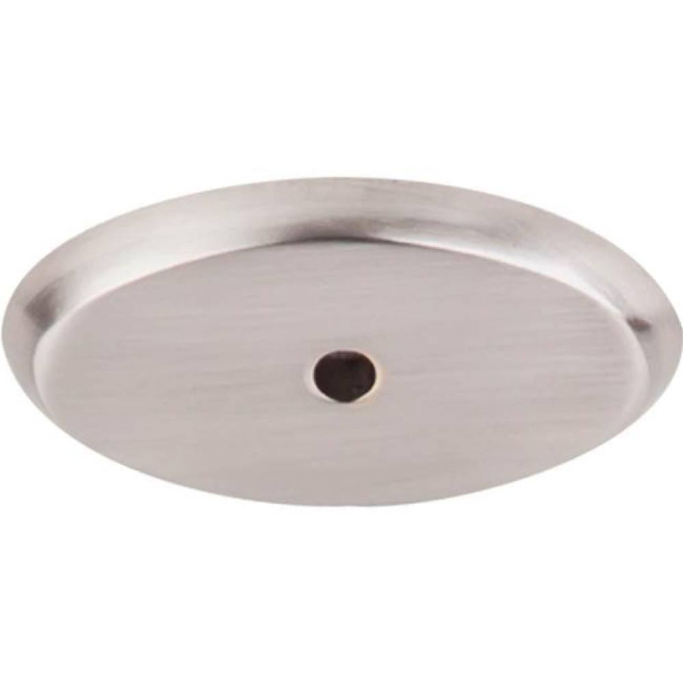 Aspen II Oval Backplate 1 3/4 Inch Brushed Satin Nickel