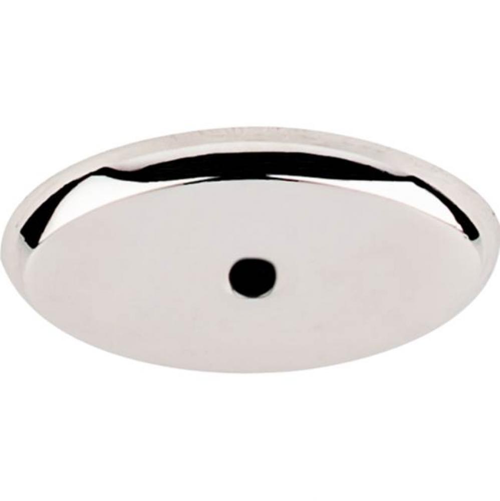 Aspen II Oval Backplate 1 3/4 Inch Polished Nickel